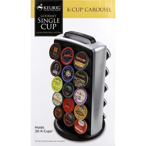 Keurig Kitchen Keurig Kcup Carousel Stainless Steel An Black Holds